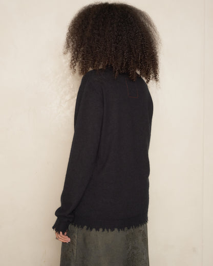Black Classic Trim Long Sleeve Top
