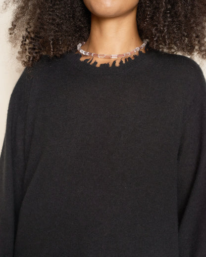 Black Classic Trim Long Sleeve Top
