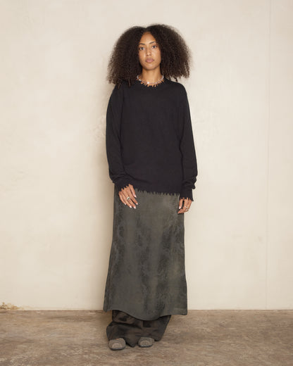 Black Classic Trim Long Sleeve Top