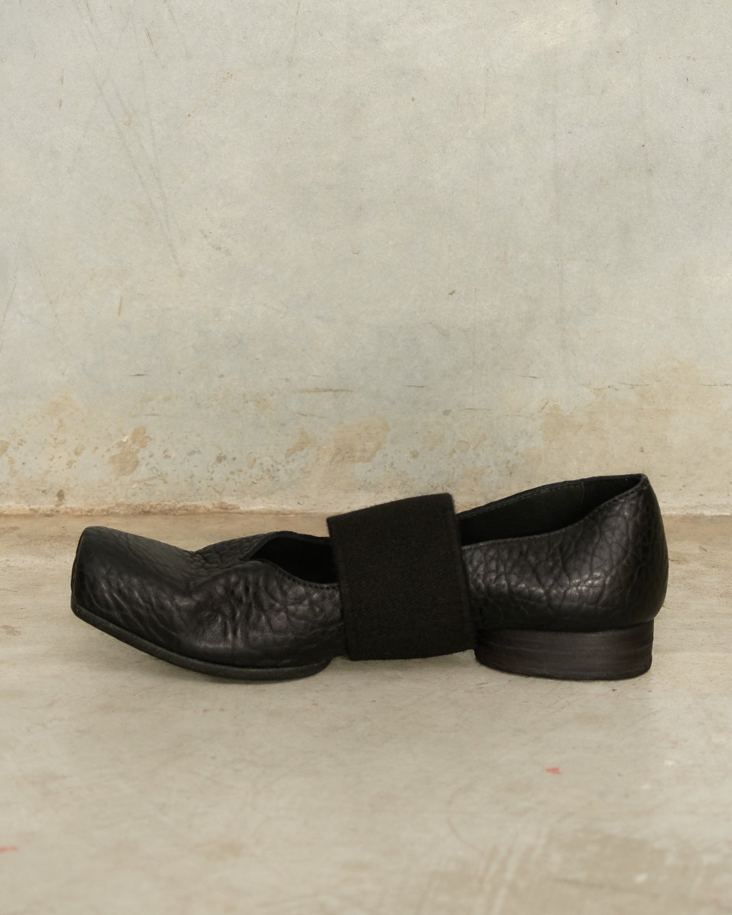 Black Strap Ballet Shoes
