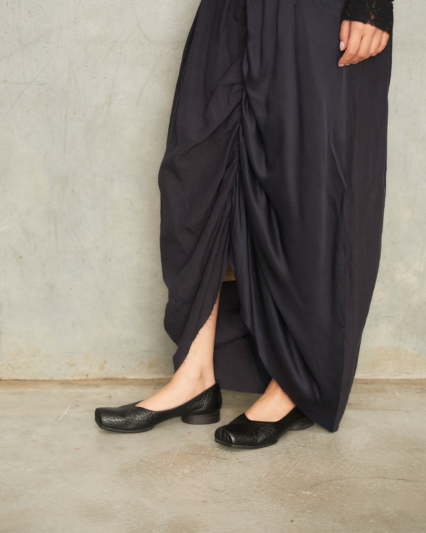 Black Strap Ballet Shoes