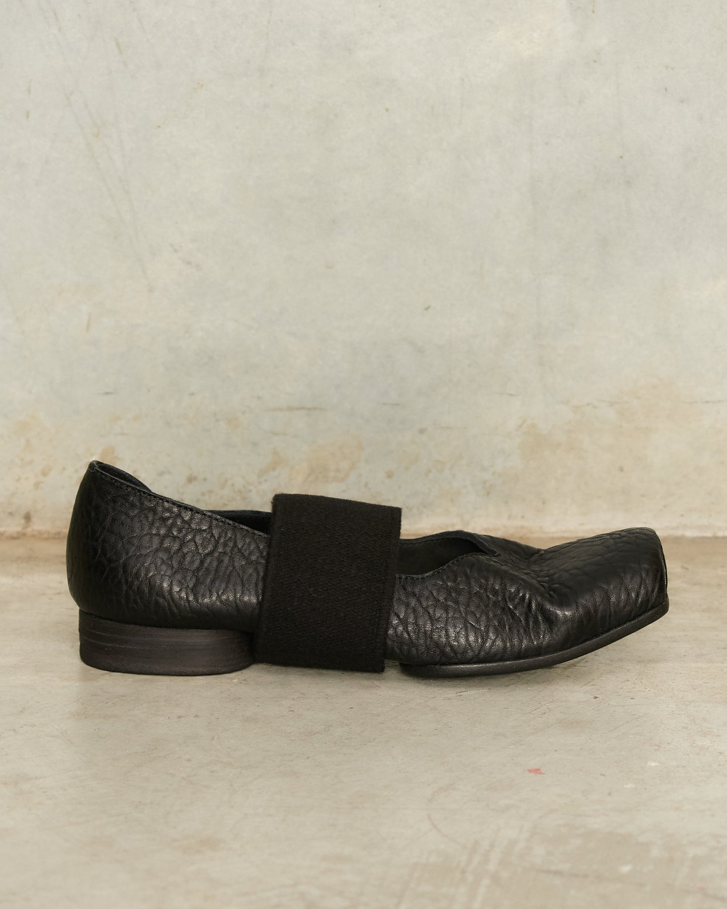 Black Strap Ballet Shoes