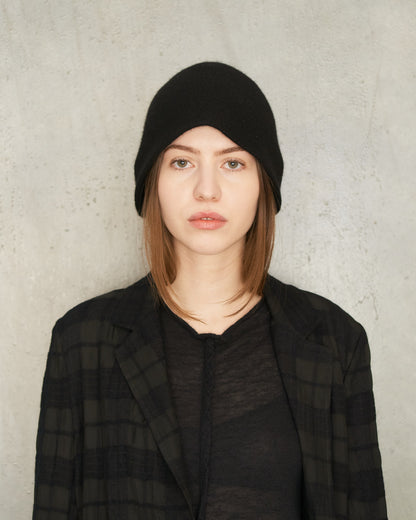 Black Wool Bucket Hat