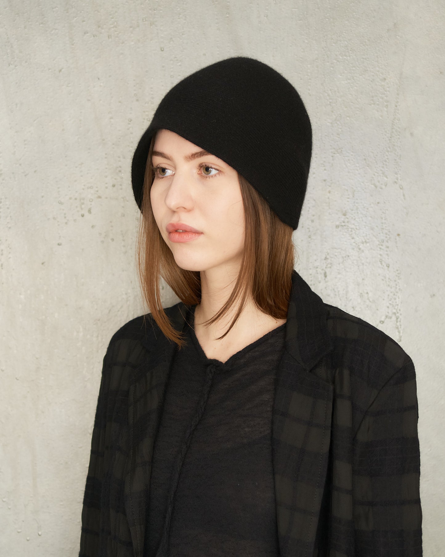 Black Wool Bucket Hat