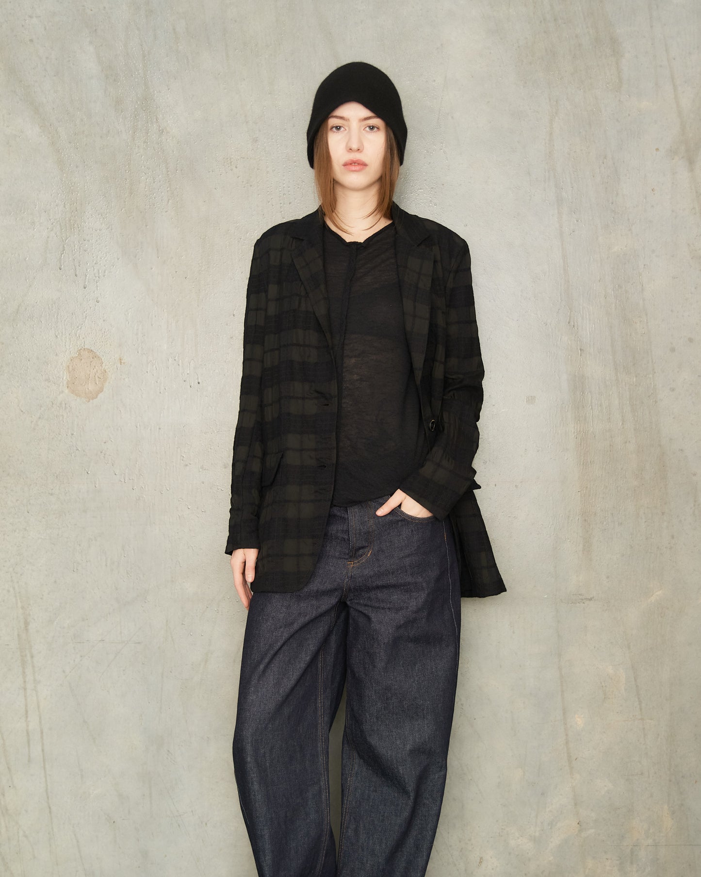 Black Wool Bucket Hat