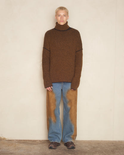 Blue and Brown Phyllis Jeans