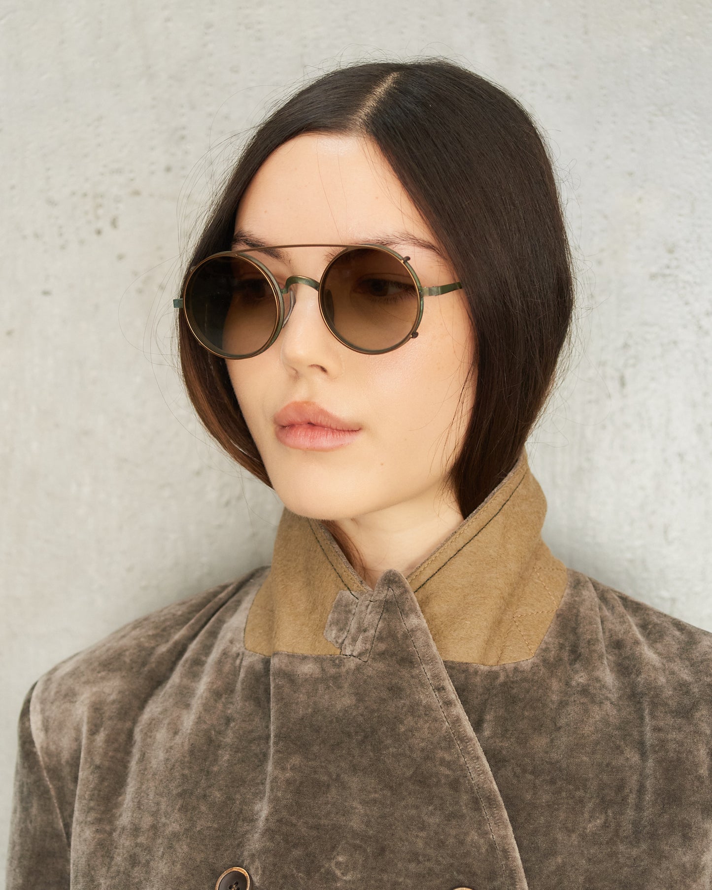 Bronze Victorian Clip Sunglasses