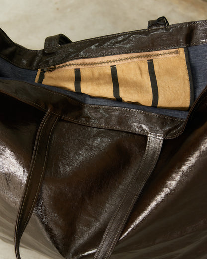 Dark Brown Big Shopping Bag