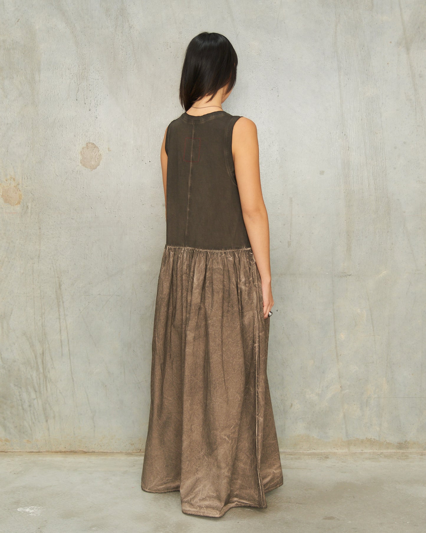 Grey Brown Duma Dress