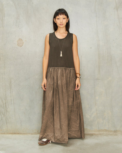 Grey Brown Duma Dress
