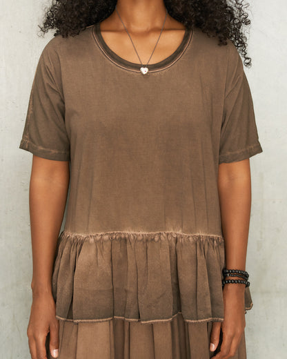 Brown Dyed Dudi Dress