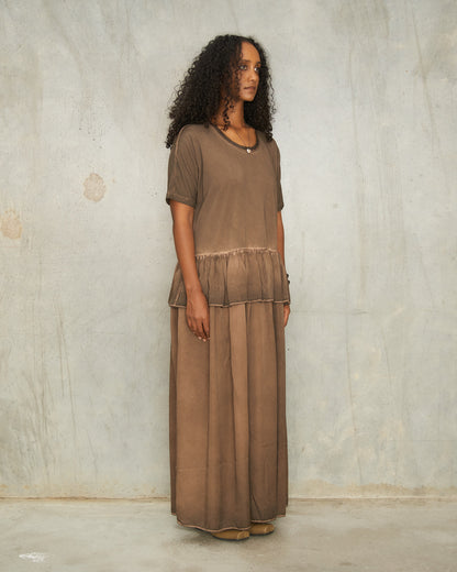 Brown Dyed Dudi Dress