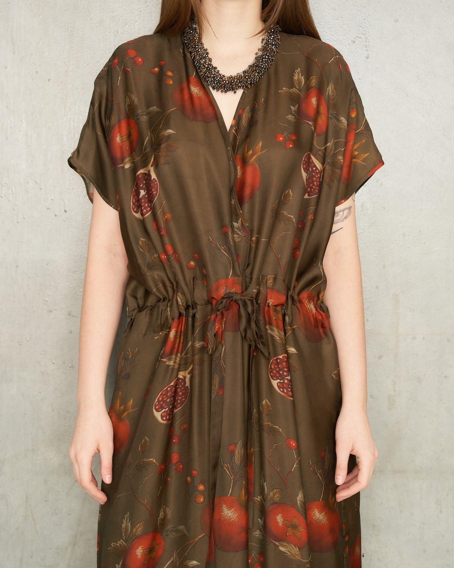 Brown Pomegranate Acre Dress