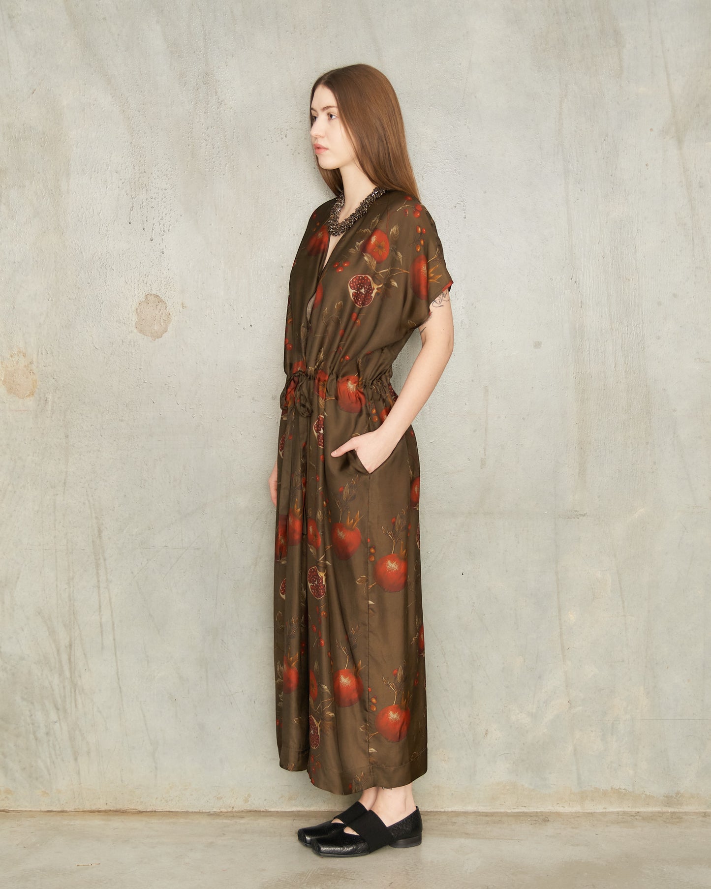 Brown Pomegranate Acre Dress