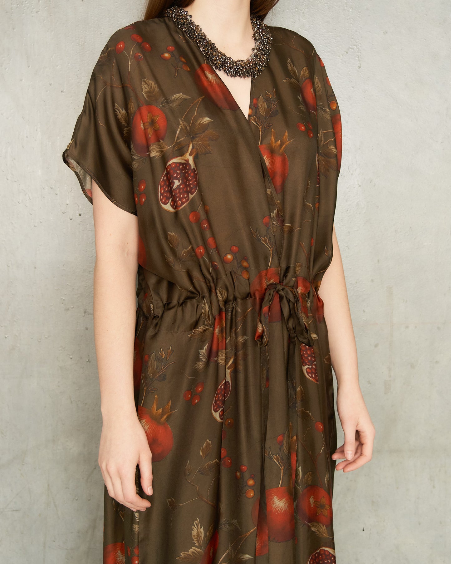Brown Pomegranate Acre Dress