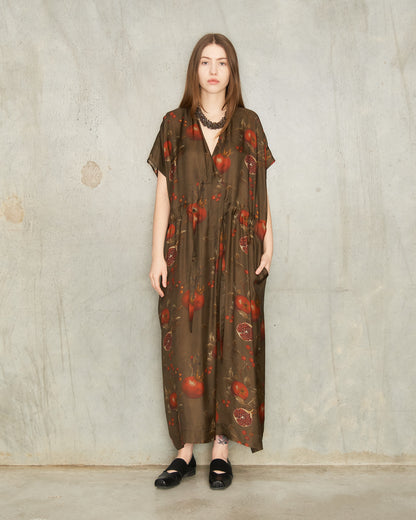 Brown Pomegranate Acre Dress