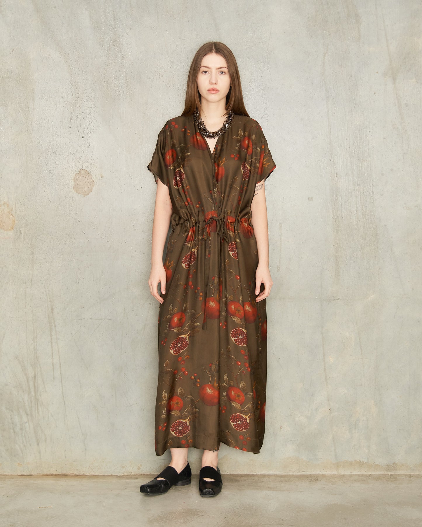 Brown Pomegranate Acre Dress