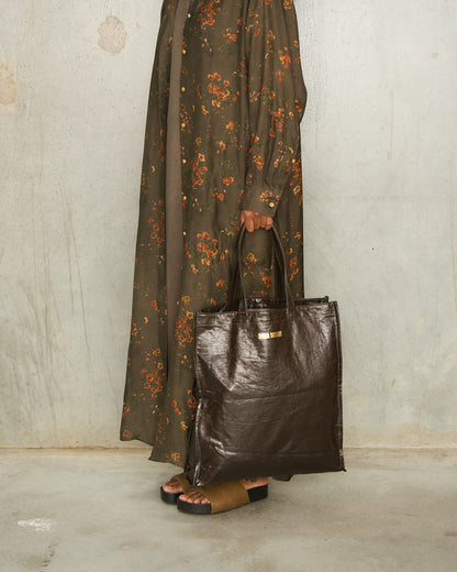 Dark Brown Small Shopping Bag
