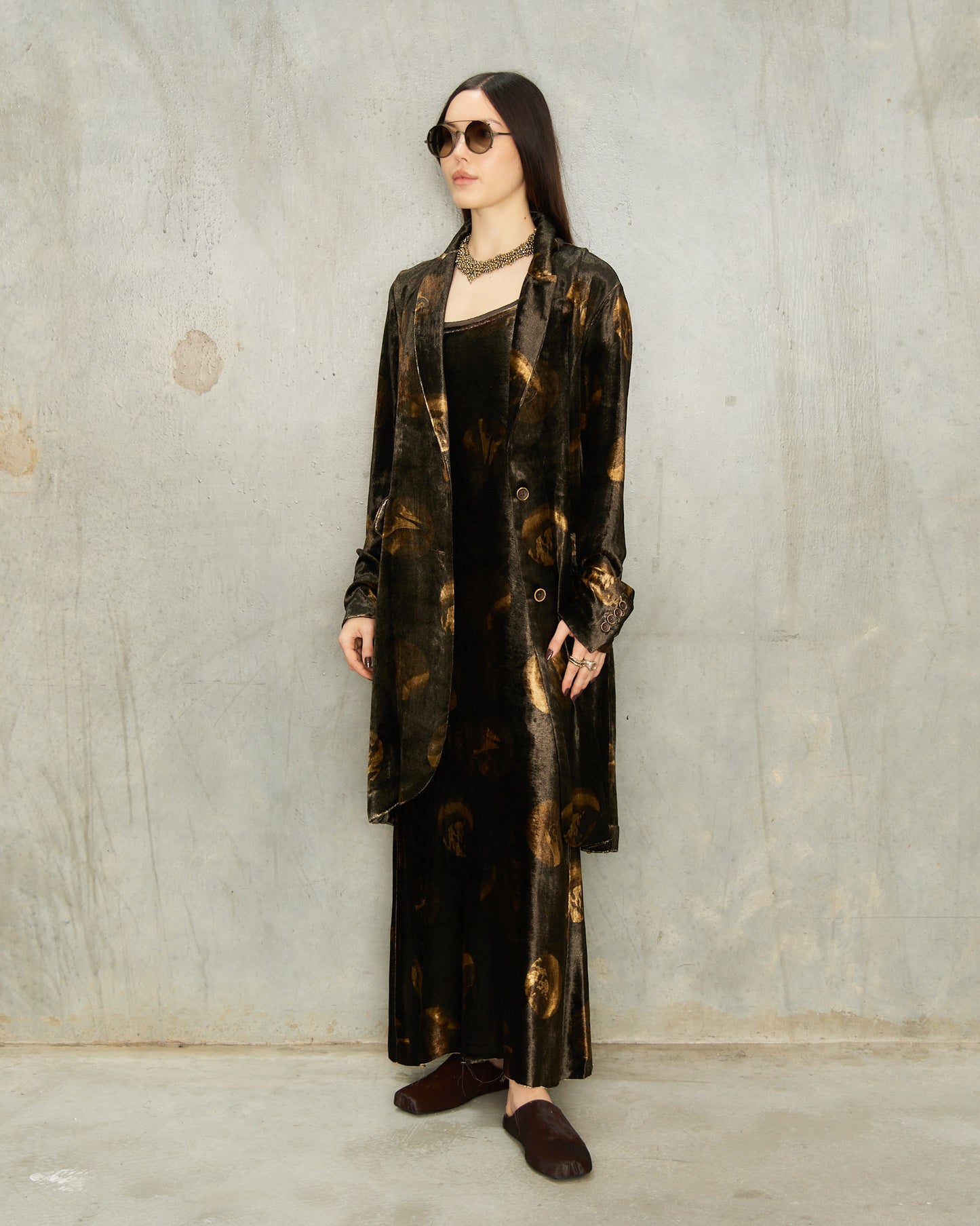 Brown Spot Velvet Katia Jacket