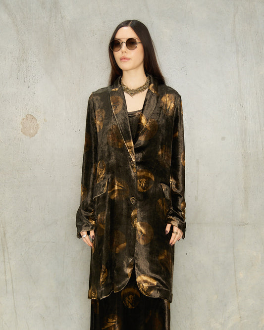 Brown Spot Velvet Katia Jacket