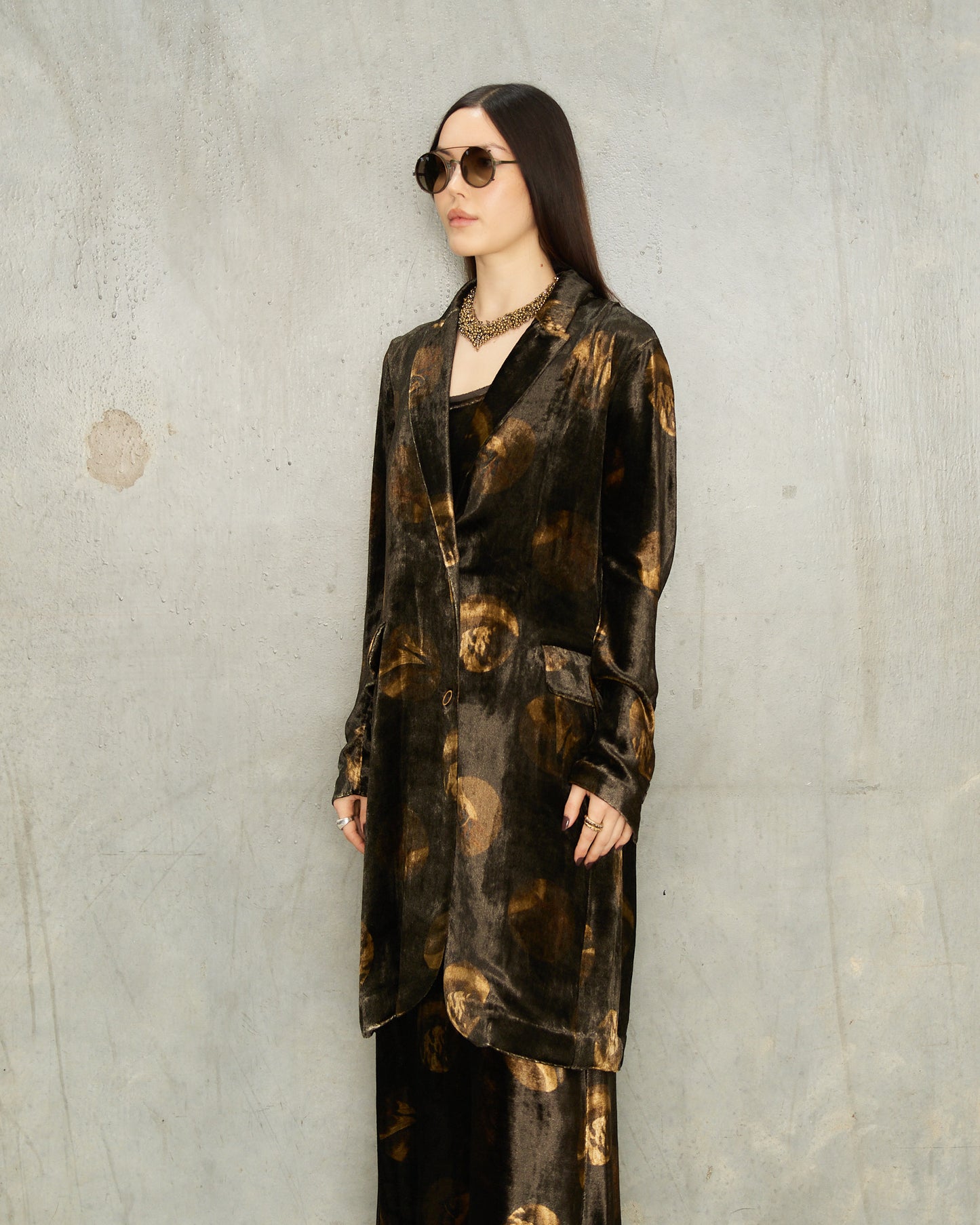 Brown Spot Velvet Katia Jacket