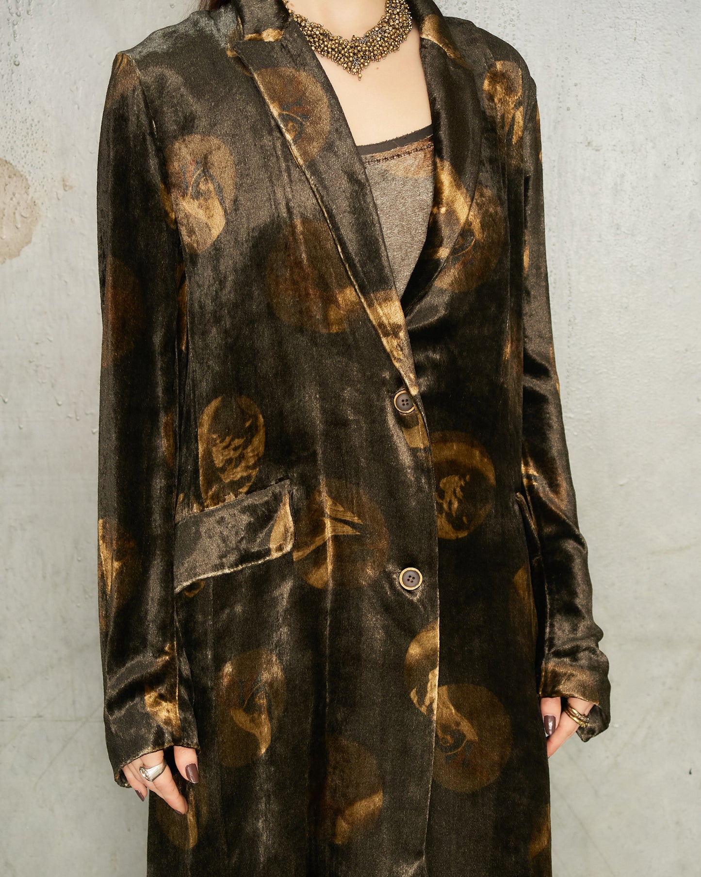 Brown Spot Velvet Katia Jacket