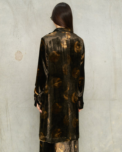 Brown Spot Velvet Katia Jacket