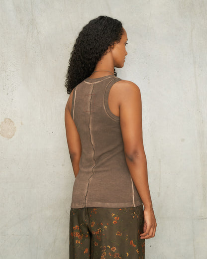 Brown Ti Tank Top