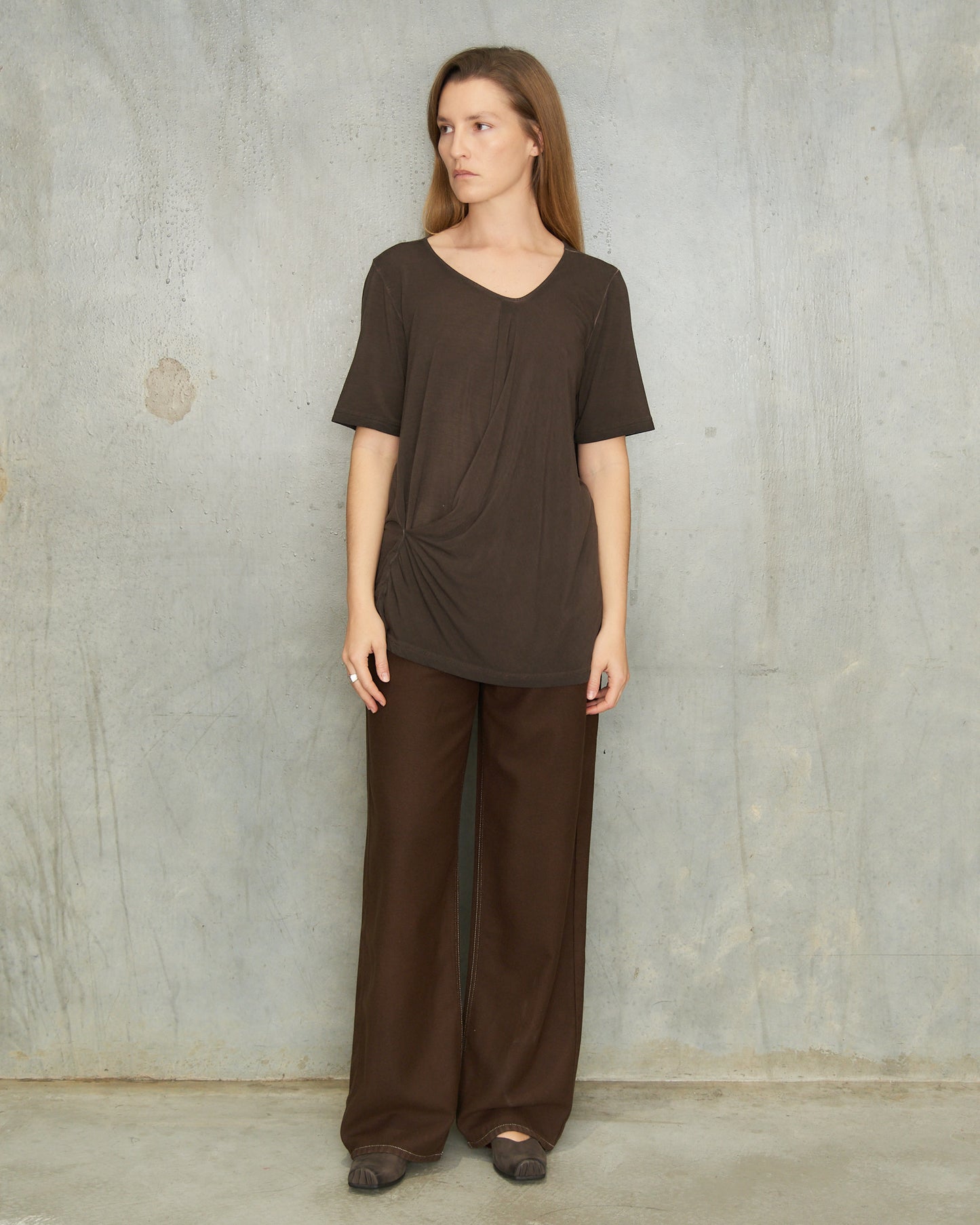 Brown Wool Phyllis Pants