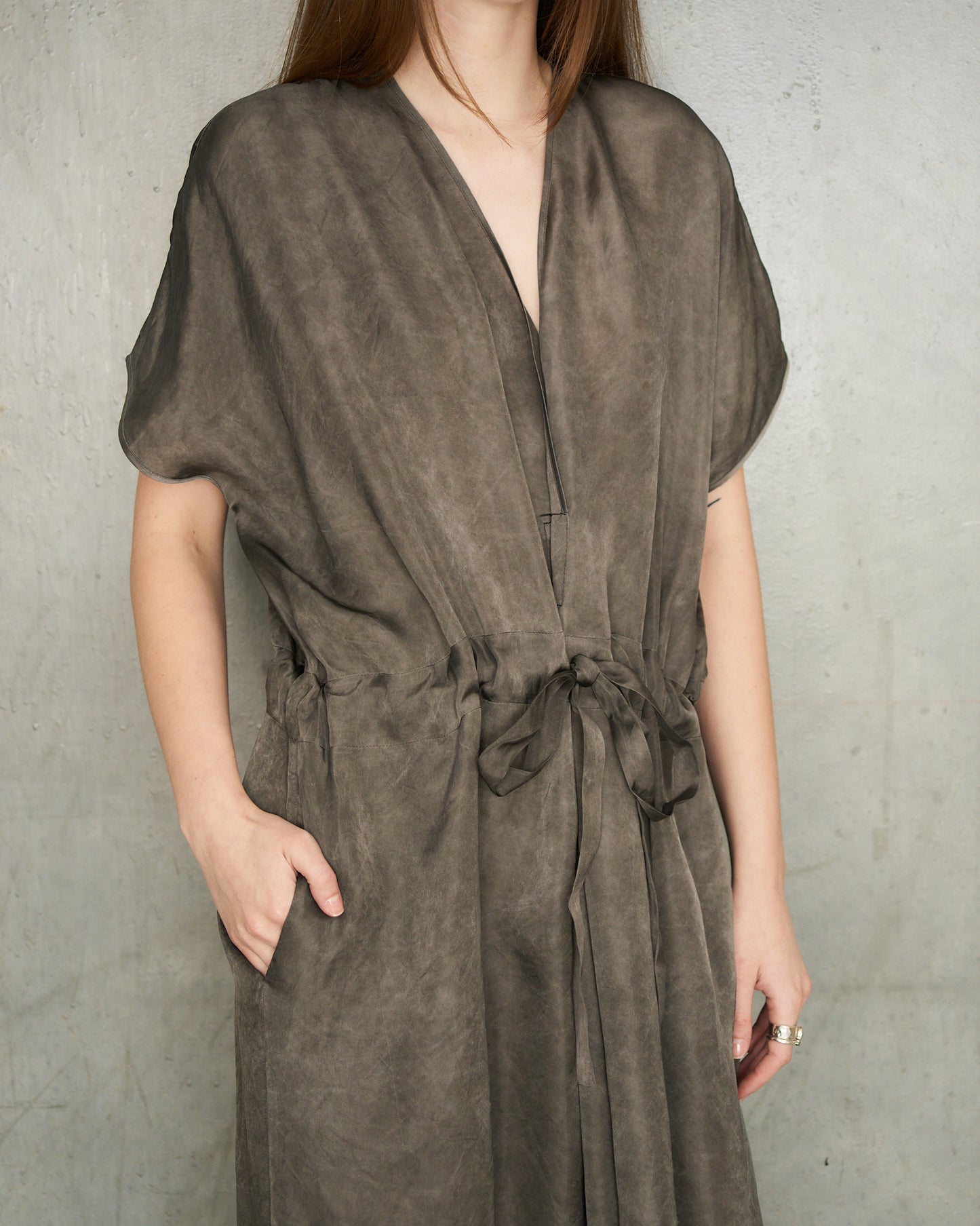 Dark Grey Dyed Acre Dress
