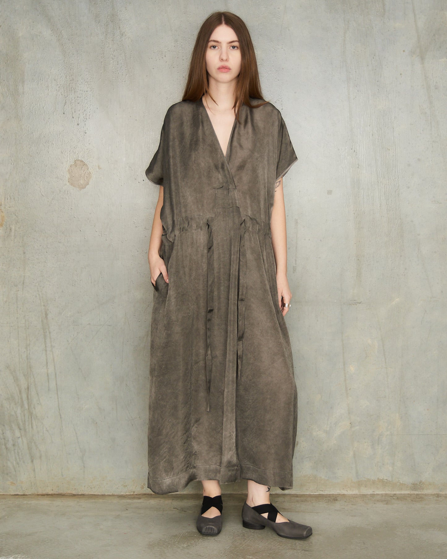 Dark Grey Dyed Acre Dress