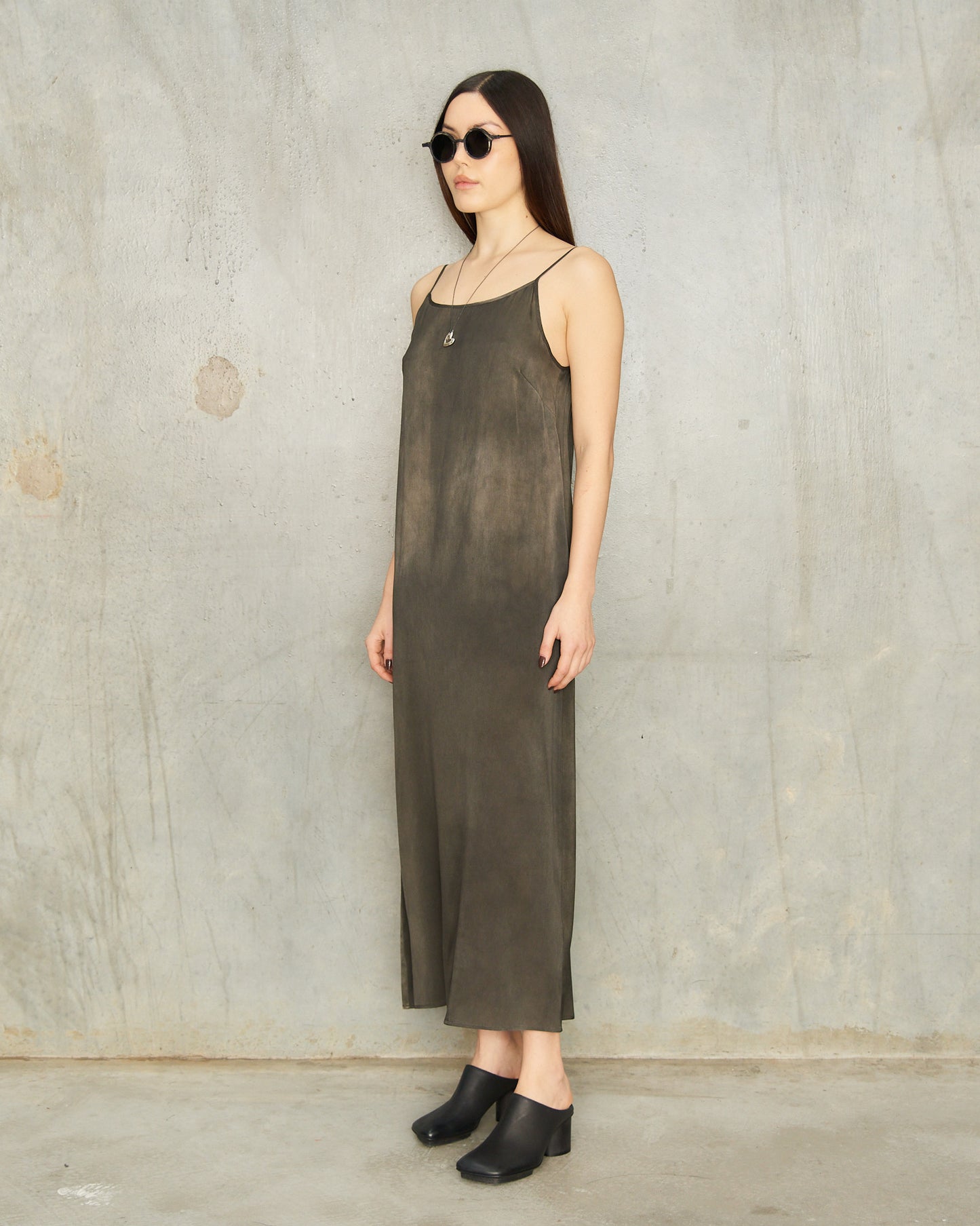 Dark Grey Dyed Anaya Dress