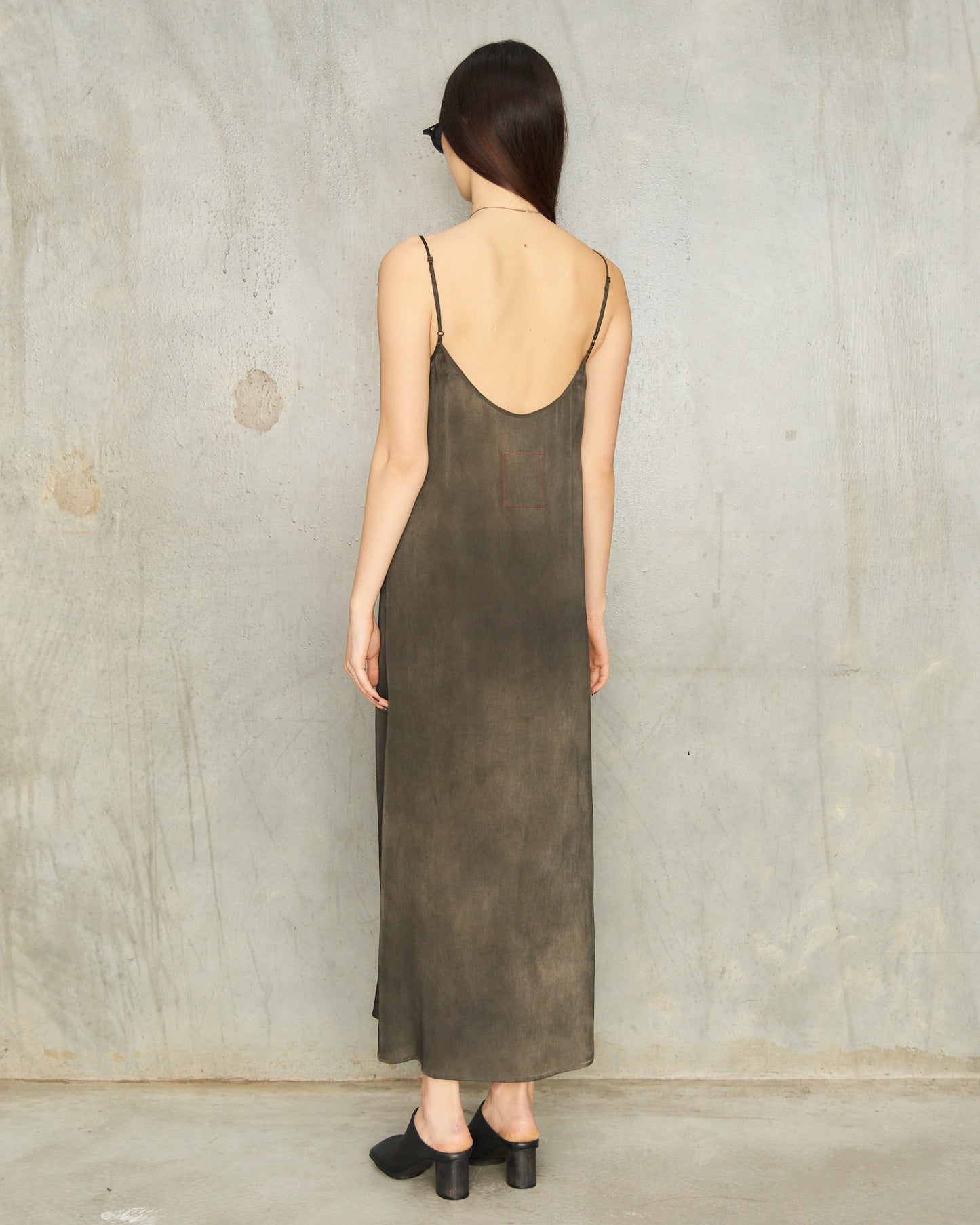 Dark Grey Dyed Anaya Dress