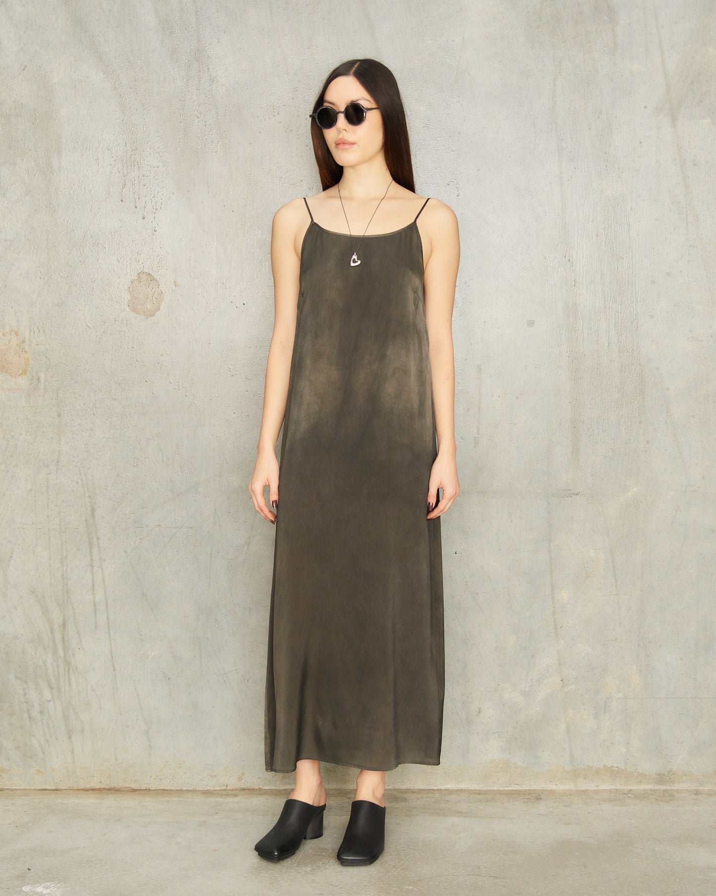 Dark Grey Dyed Anaya Dress