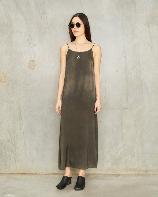 Dark Grey Dyed Anaya Dress