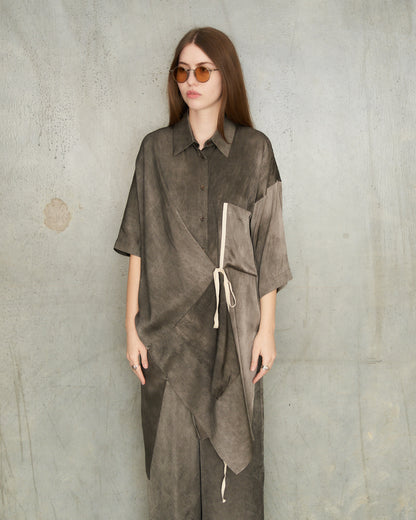 Dark Grey Dyed Thetis Shirt