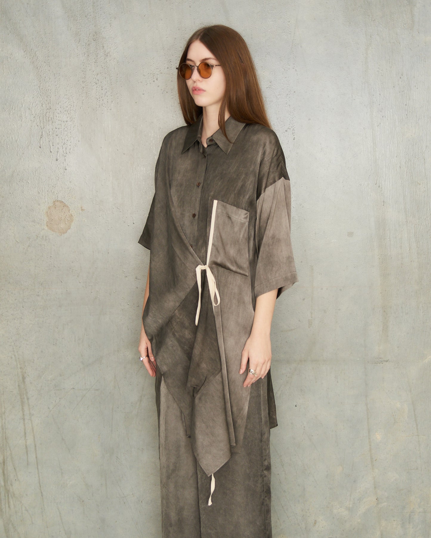 Dark Grey Dyed Thetis Shirt