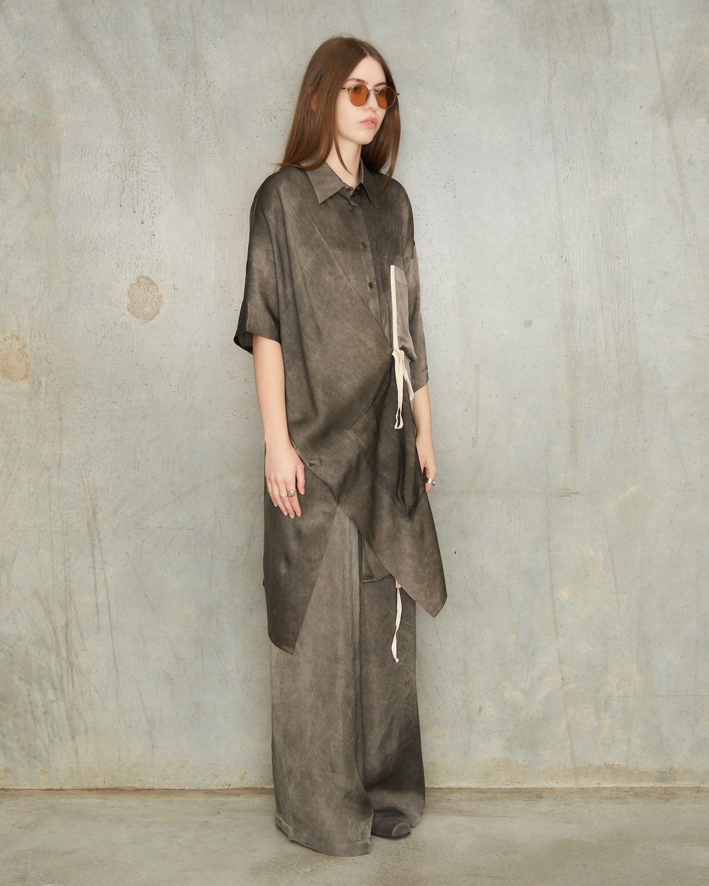 Dark Grey Dyed Thetis Shirt