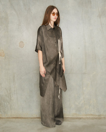 Dark Grey Dyed Thetis Shirt