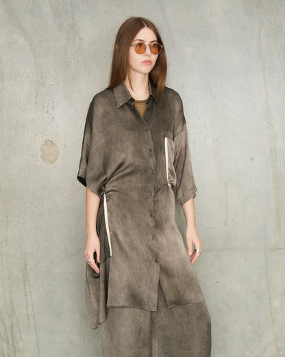Dark Grey Dyed Thetis Shirt