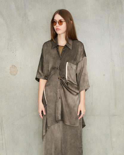 Dark Grey Dyed Thetis Shirt
