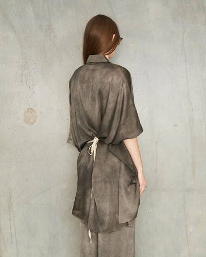 Dark Grey Dyed Thetis Shirt