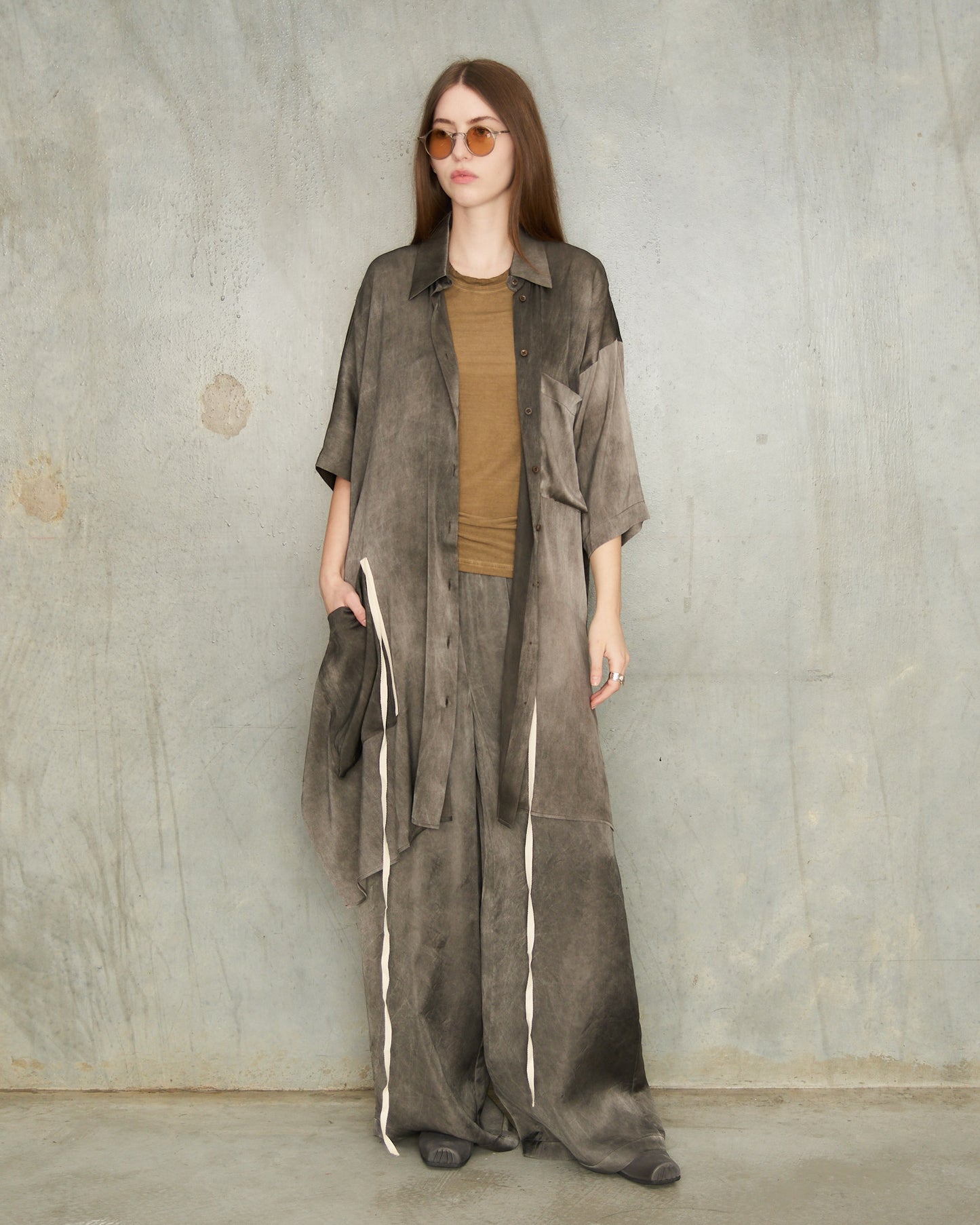 Dark Grey Dyed Thetis Shirt