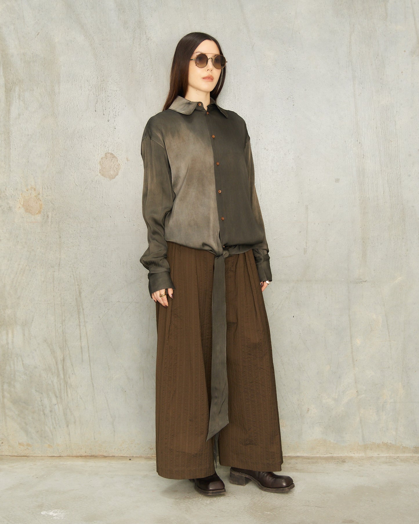 Dark Grey Dyed Tubby Top