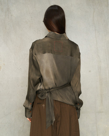 Dark Grey Dyed Tubby Top