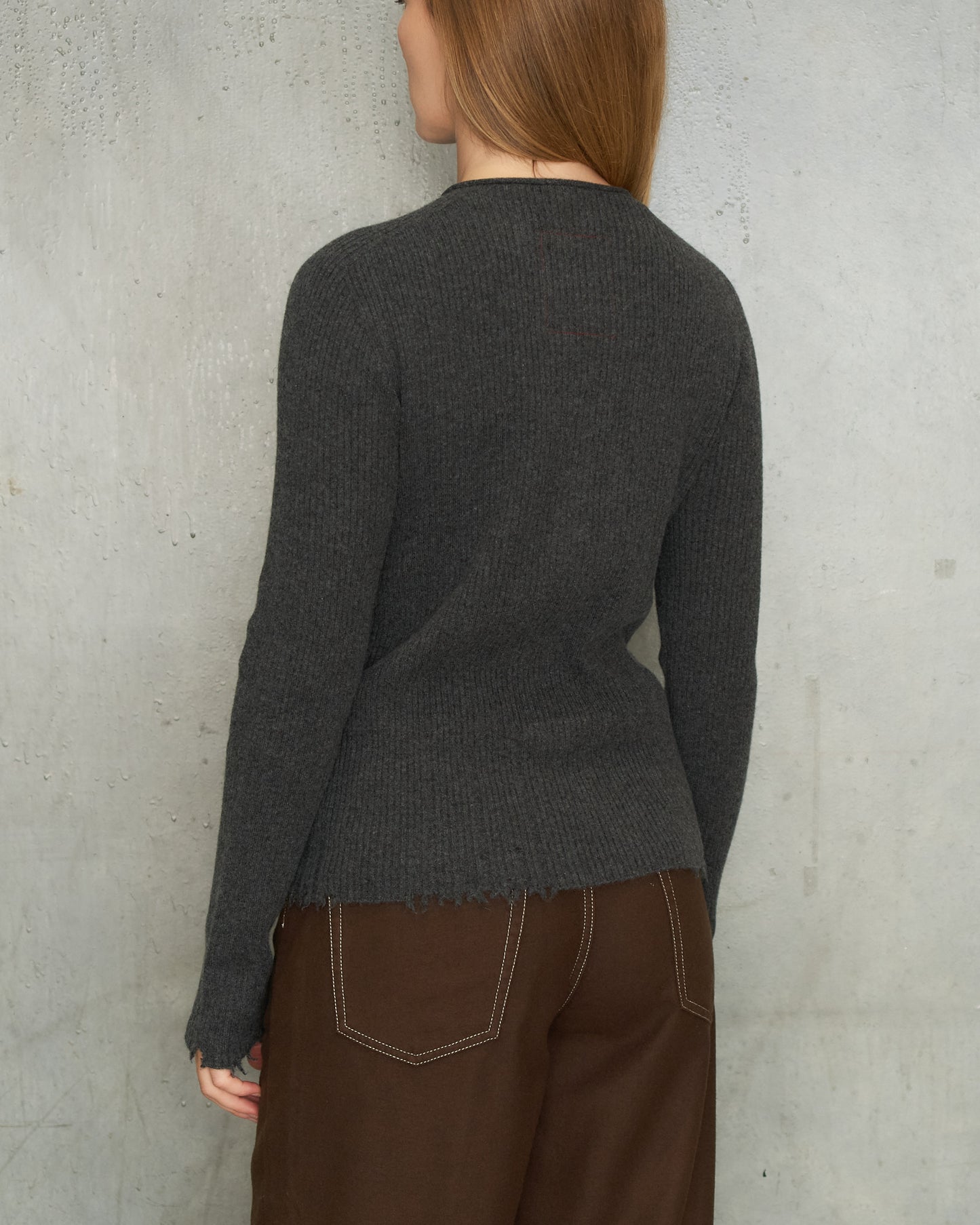 Dark Grey Henley Top