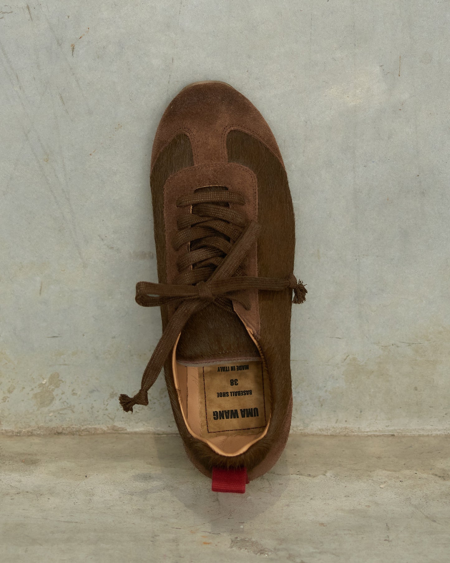 Dark Olive Horse Hair Sneakers