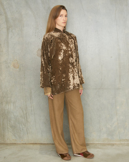 Dark Olive Velvet Kika Jacket