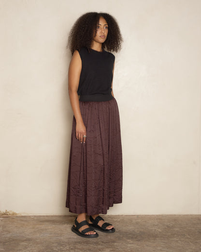 Dark Red Gillian Skirt