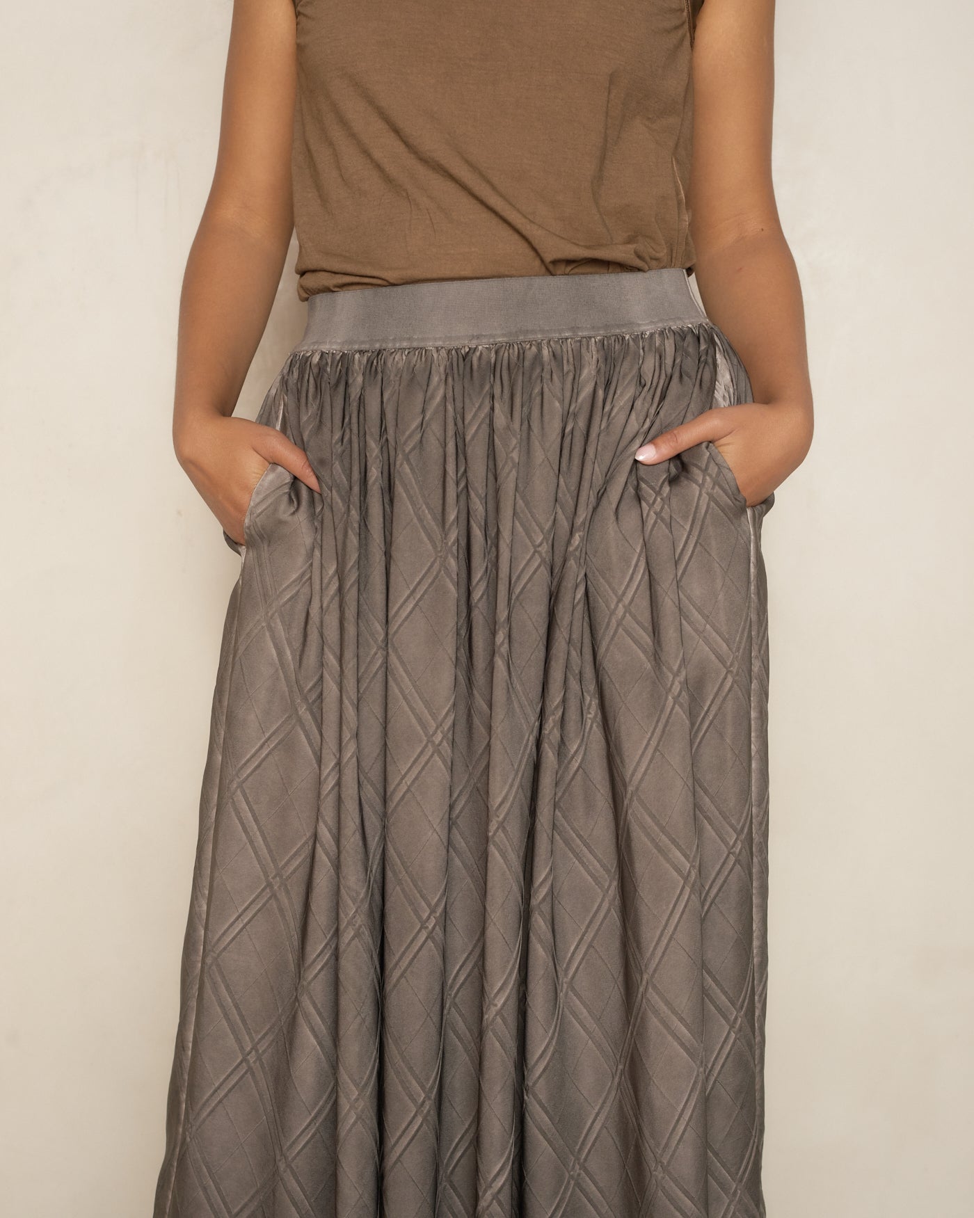 Grey Brown Gillian Skirt